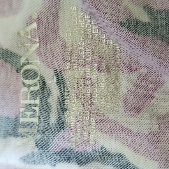 (L) Merona Lightweight Cotton Blend T-Shirt Summery Style Outdoor Casual - Picture 4 of 7